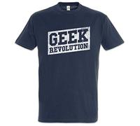 Urban Backwoods Geek Revolution Camiseta De Hombre T-Shirt Azul Talla M