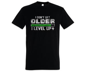 Urban Backwoods I Don't Get Older I Level Up Camiseta De Hombre T-Shirt Negro Talla L