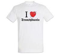 Urban Backwoods I Love Transylvania Camiseta De Hombre T-Shirt Blanco Talla M