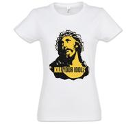 Urban Backwoods Kill Your Idols - Camiseta para mujer, Blanco, M