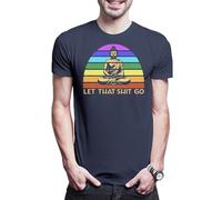 Urban Backwoods Let That Shit Go - Camiseta para hombre, azul marino, XS-5XL