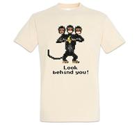 Urban Backwoods Look Behind You! Camiseta De Hombre T-Shirt Beige Talla XL