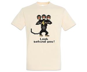Urban Backwoods Look Behind You! Camiseta De Hombre T-Shirt Beige Talla XL
