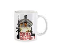 Urban Backwoods Money Power Respect Tony Montana II Tazza Da Caffè Tazza con dicitura