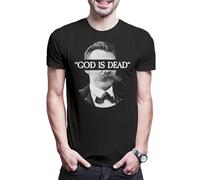 Urban Backwoods Nietzsche God is Dead - Camiseta para hombre, Negro , XL-5XL
