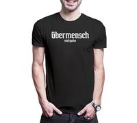 Urban Backwoods Nietzsche Übermensch - Camiseta para hombre, Negro , XS-5XL