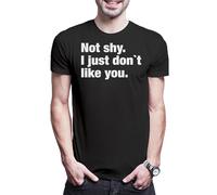 Urban Backwoods Not Shy I Just Don't Like You - Camiseta para hombre, Negro , XS-5XL
