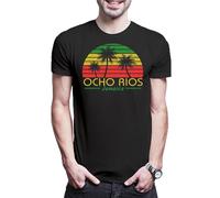 Urban Backwoods Ocho Rios Jamacia - Camiseta para hombre, Negro , XS-5XL