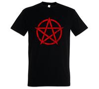Urban Backwoods Red Pentagram Sign Camiseta De Hombre T-Shirt Negro Talla S