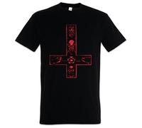 Urban Backwoods Satanic Cross Camiseta De Hombre T-Shirt Negro Talla 3XL