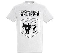 Urban Backwoods Schrödinger's Cat Is Alive Dead I Camiseta De Hombre T-Shirt Gris Talla L