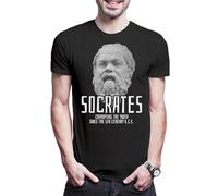 Urban Backwoods Socrates Corrupting The Youth A - Camiseta para hombre, Negro , XS-5XL