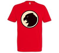 Urban Backwoods The Big Hawkman Logo Camiseta De Hombre T-Shirt Rojo Talla L