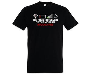 Urban Backwoods The Four Horsemen of The Modern Apocalypse Camiseta De Hombre T-Shirt Negro Talla L