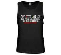 Urban Backwoods The Four Horsemen of The Modern Apocalypse Hombre Camiseta Sin Mangas Men Tank Top Negro Talla XL