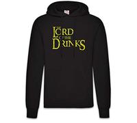 Urban Backwoods The Lord of The Drinks Hoodie Sudadera con Capucha Sweatshirt Negro Talla L