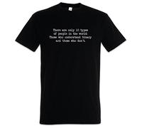 Urban Backwoods There Are Only 10 Types of People Camiseta De Hombre T-Shirt Negro Talla XL