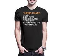 Urban Backwoods Things I Want - Camiseta para hombre, Negro , XS-5XL