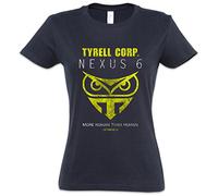 Urban Backwoods Tyrell Corporation Nexus 6 Mujer Girlie Women T-Shirt - Empresa Blade Replicants Company Replikanten Runner Tamaños XS - 2XL