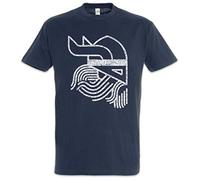 Urban Backwoods Viking Head Symbol Camiseta De Hombre T-Shirt Azul Talla S