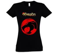 Urban Backwoods Vintage Thundercats Logo Mujer Girlie Women T-Shirt - Los felinos Thundera TV Series cósmicos Comic Cartoon Kult Retro Shirt Tamaños S - 5XL