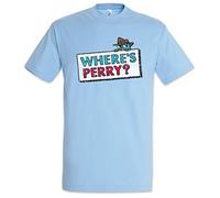Urban Backwoods Where's Perry Camiseta De Hombre T-Shirt Azul Talla L