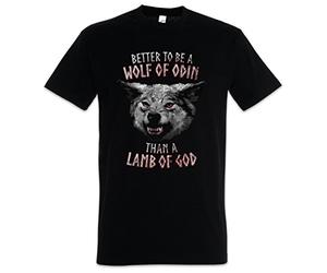 Urban Backwoods Wolf of Odin Camiseta De Hombre T-Shirt Negro Talla 2XL
