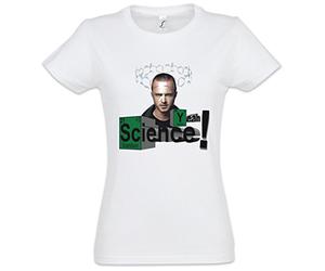 Urban Backwoods Yeah Science Jesse Pinkman Mujer Girlie Women T-Shirt - Maestro Breaking Walter White Ciencia Heisenberg química Cook Bad Tailes S - 5XL