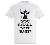 Urban Backwoods You Shall Not Pass Camiseta De Hombre T-Shirt Gris Talla 2XL
