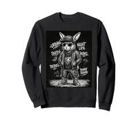 Urban Bunny Streetwear Graphic Rabbit Design Hip Hop Sudadera