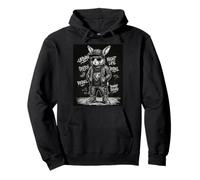 Urban Bunny Streetwear Graphic Rabbit Design Hip Hop Sudadera con Capucha