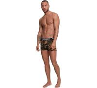 Urban Classics 2-Pack Camo Boxer Shorts Hombre Set de Boxers Camuflaje S 95% algodón, 5% elastán