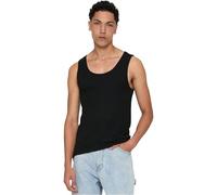 Urban Classics 2-Pack Seamless Tanktop Hombre Top Tirante Ancho Negro XL 100% algodón Estrechos