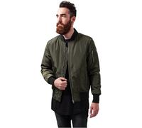 Urban Classics 2-Tone Bomber Jacket Chaqueta, Multicolor (darkolive/black), Small para Hombre