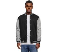 Urban Classics 2-Tone College Sweatjacket Sudadera, Multicolor (Blk), 4XL para Hombre