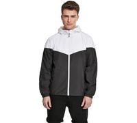 Urban Classics 2-tone Tech Windrunner, Chaqueta Hombre, Negro/Blanco (Black/White), Medium
