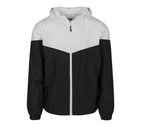 Urban Classics 2-tone Tech Windrunner, Chaqueta Hombre, Negro/Blanco (Black/White), Medium