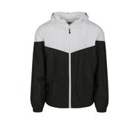 Urban Classics 2-tone Tech Windrunner, Chaqueta Hombre, Negro/blanco (black/white), S