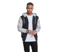 Urban Classics 2-tone Zip Hoody Jersey sin mangas de Negro gris