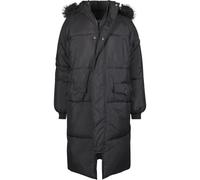 Urban Classics Ladies Oversize Faux Fur Puffer Coat Chaqueta, Negro (Blk/Blk 00017), Medium para Mujer