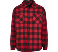 Urban Classics Acolchada Cuadros Franela Camisa Femd de a Manga Larga