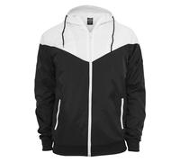 Urban Classics Arrow Windrunner, Chaqueta Hombre, Negro/Blanco (Black/White), L