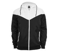 Urban Classics Arrow Windrunner, Chaqueta Hombre, Negro/Blanco (Black/White), L