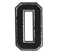 Urban Classics aufnäh Números UC Número 7, Negro, One Size, UC007 - 00260 - 0050