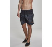 Urban Classics Bañador Block Negro/Camuflaje oscuro L