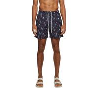URBAN CLASSICS Bañador Hombre Bermudas Cortos, Shorts de Baño para Natación, Secado Rápido para Vacaciones, Color: Surf Aop, Talla: L