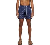 URBAN CLASSICS Bañador Hombre Bermudas Cortos, Shorts de Baño para Natación, Secado Rápido para Vacaciones, Color: skullandyacht aop, Talla: 3XL