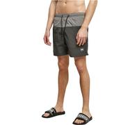 Urban Classics Shorts de baño Block Blackbird/Asphalt 3XL