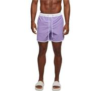 Urban Classics Bañador Retro para Hombre, Disponible en Muchos Colores Diferentes, Tallas S a 5XL, Lavanda/Blanco, S