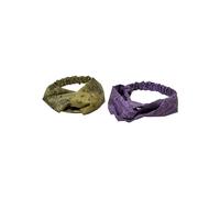 Urban Classics Bandana Print Headband 2-Pack Cinta del Pelo, Lilac/Olive, One Size (Pack de 2) Unisex Adulto